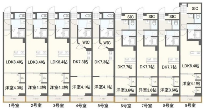 【間取り】 | SHELL MAISON | このお部屋のみ２面採光