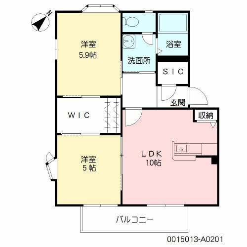 マルセイユ西町　　　 の間取り