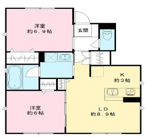 カーサ浜町の間取り