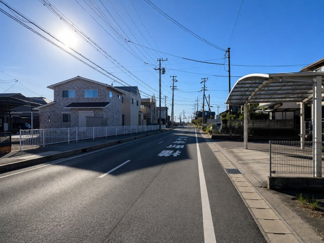 近江八幡市江頭町の前面道路含む現地写真