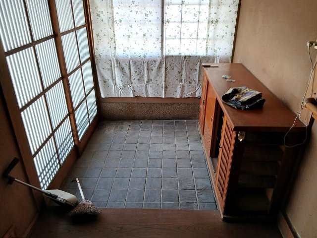 柳川市上町の中古一戸建の玄関