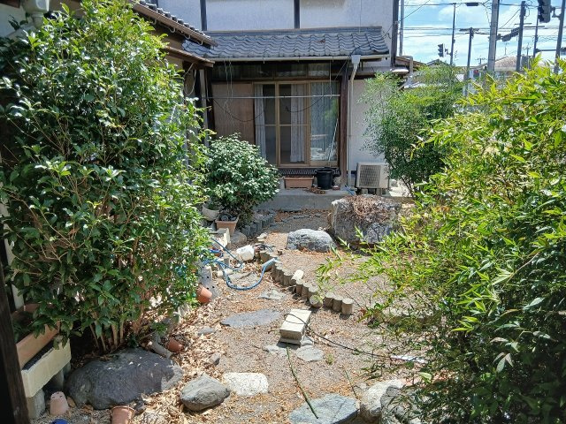 柳川市上町の中古一戸建の庭