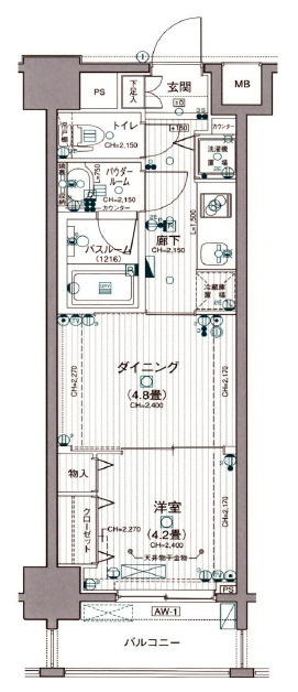 日神デュオステージ亀戸の間取り