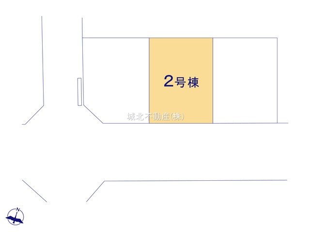 杉並区善福寺4丁目 全3棟2号棟の区画図|土地面積/101.27㎡建物面積81.00㎡の3LDKの新築戸建。
伸びやかな南側7.8ｍ公道に面する建物です