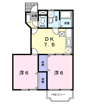 【間取り】 | アメニティハイムB