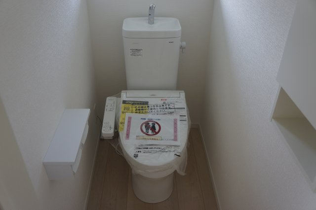 出雲市大津町　新築建売住宅　4棟現場　①号地のトイレ