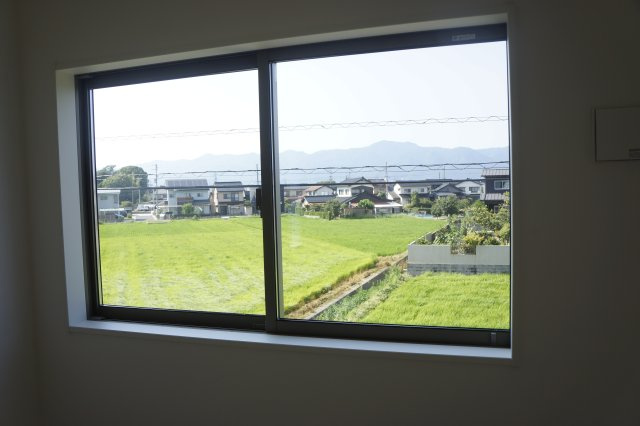 出雲市大津町　新築建売住宅　4棟現場　①号地のその他|2階からの眺望（田んぼが残るのどかな住環境）