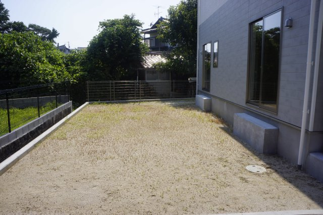 出雲市大津町　新築建売住宅　4棟現場　①号地の庭