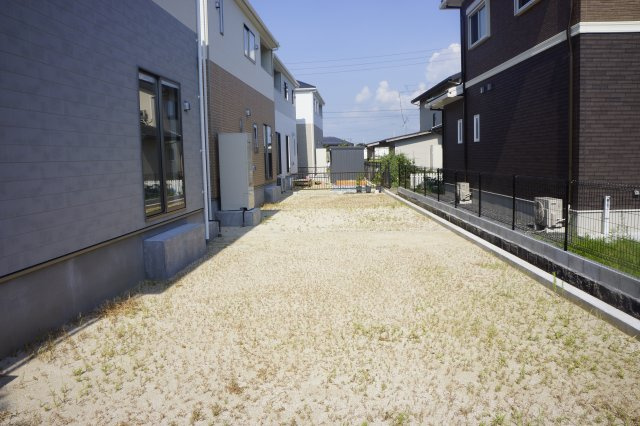 出雲市大津町　新築建売住宅　4棟現場　①号地の庭