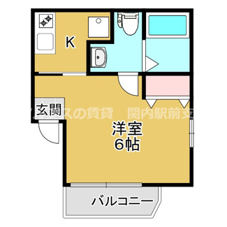【間取り】 | メゾンドコリーヌ坂下町