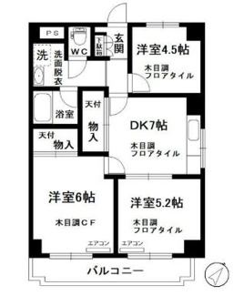 【間取り】 | パシフィック横浜