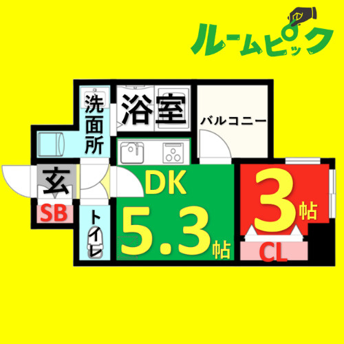 プレサンス今池駅前フェルディノ　名古屋市賃貸　仲介手数料無料の間取り