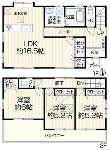 【間取り】 | 藤沢市石川3丁目 中古戸建 全1棟