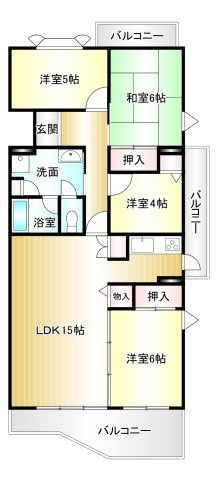 馬見第一住宅１３号棟の間取り|専有面積：91.72ｍ2