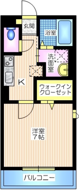 ウィズハイム新横浜の間取り|角部屋２面採光　大容量のウォークインクロゼット付