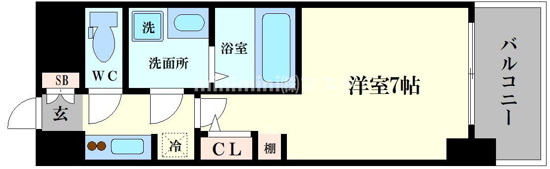 S-RESIDENCE難波大国町Tresの間取り