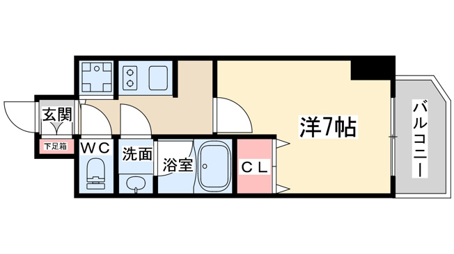 【間取り】 | アクアプレイス東天満2
