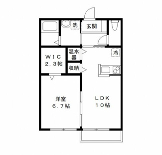 【間取り】 | サンフローラ・エフⅡ | 間取りです。