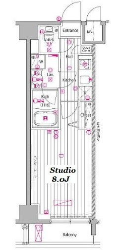 ガーラ・グランディ東大島の間取り|間取りです。