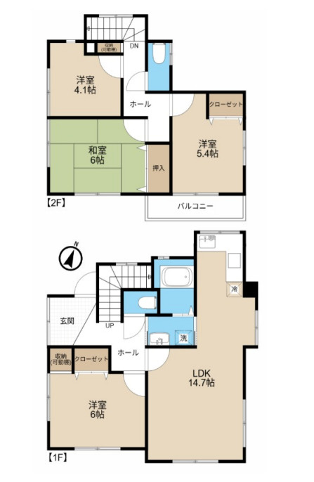 北本市中丸　中古戸建の間取り|北本市中丸　中古戸建・4LDK・土地面積100.41m2・建物面積88.02m2