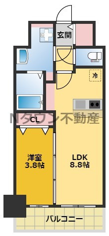 【間取り】 | プレサンスTHE新栄 | 間取りです。