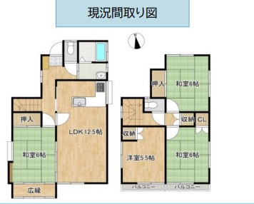 【間取り】 | 久喜市鷲宮6丁目　中古戸建
