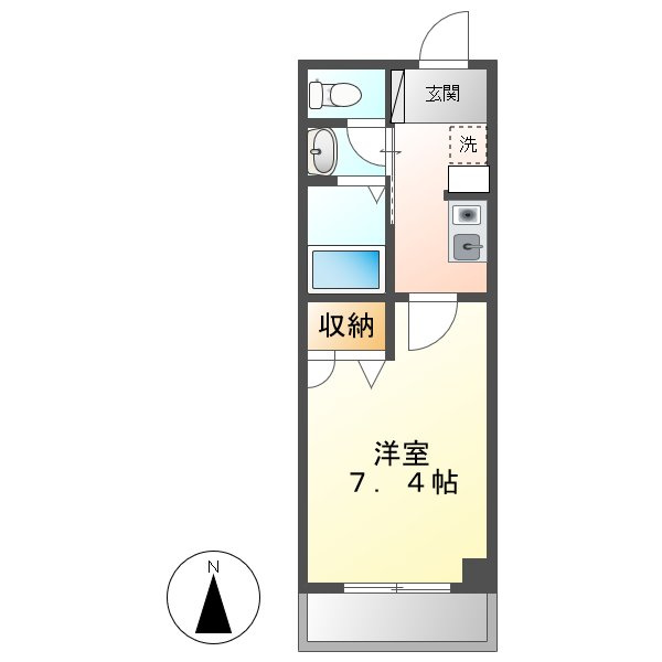 ＪＲＢハイツ倉敷の間取り