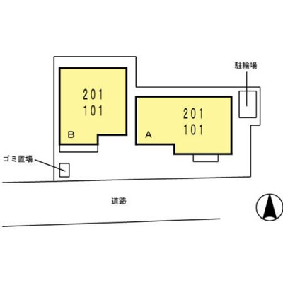 【区画図】 | セイ・フィオーレ　Ｂ