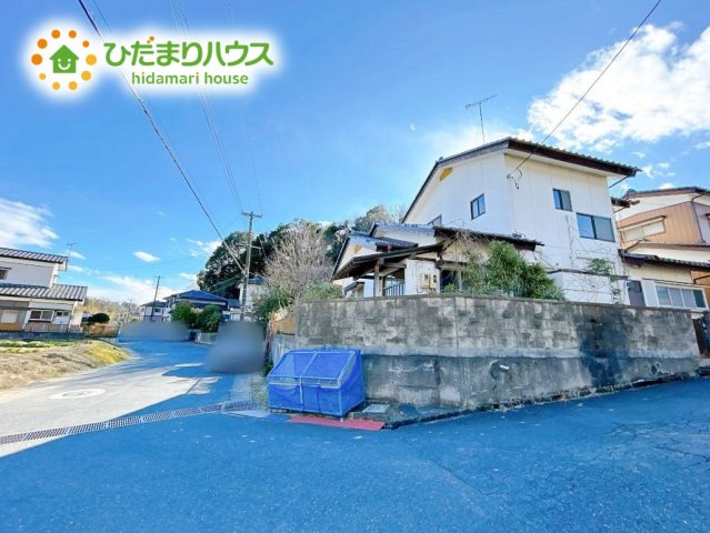 いわき市常磐下船尾町居作　中古戸建の前面道路含む現地写真|角地につき日当たり・風通し良好です☆