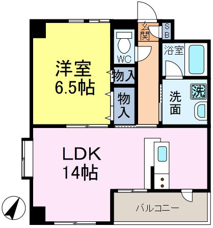 ラウンドタワーオペリアの間取り