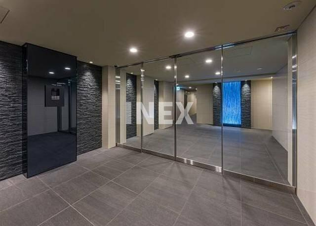 横浜市港北区新横浜１丁目の賃貸マンションのエントランス