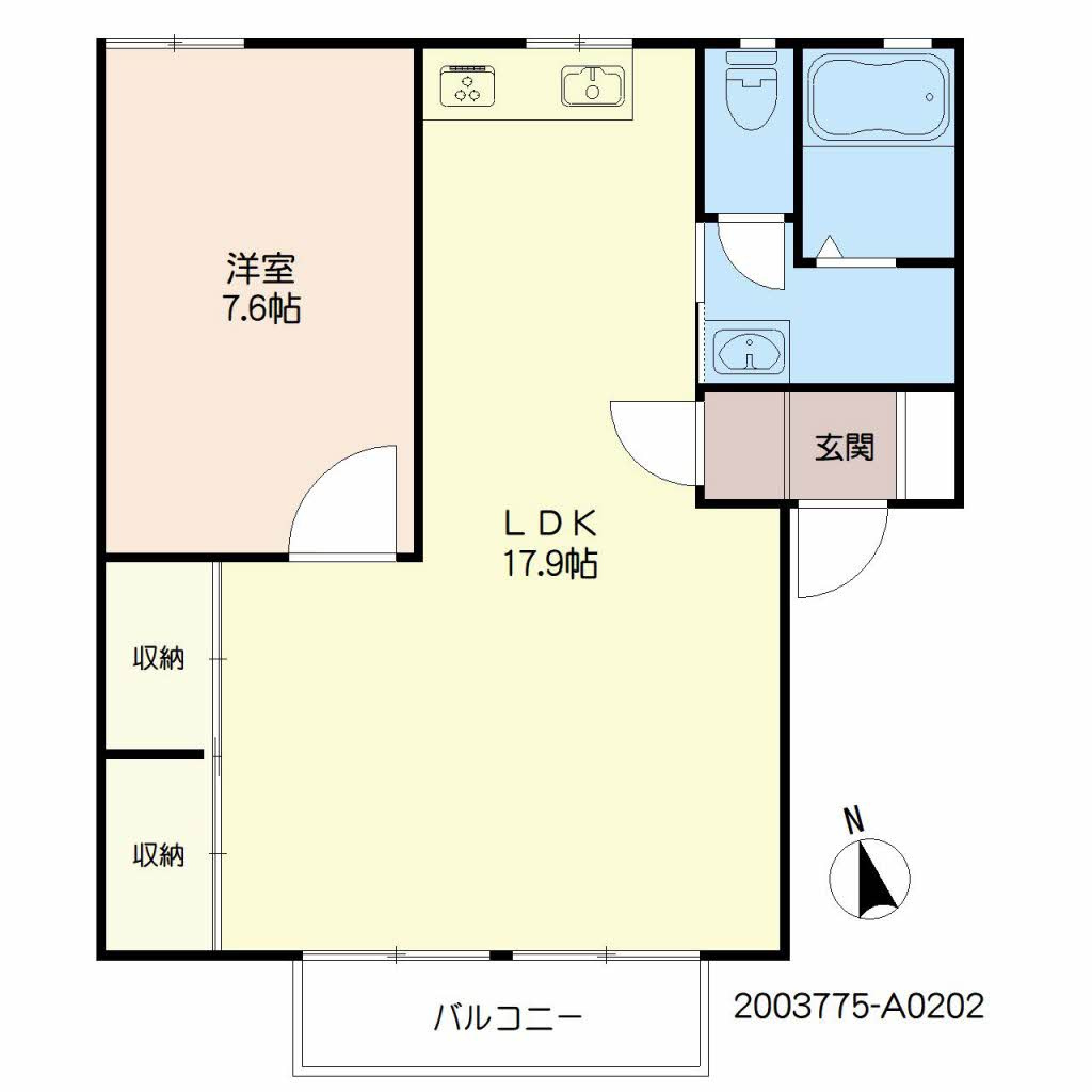 サンハイツ市の上 の間取り