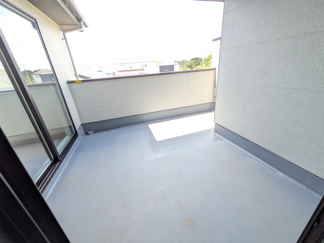 ひたちなか市市毛　4期　新築戸建て　2号棟のバルコニー