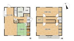 【間取り】 | 光市千坊台3丁目戸建