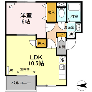 【間取り】 | トリヴァンベール蓮根