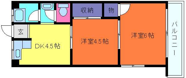 六甲台マンションの間取り