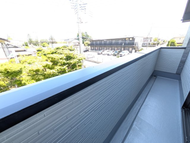 ひたちなか市市毛　4期　新築戸建て　3号棟のバルコニー