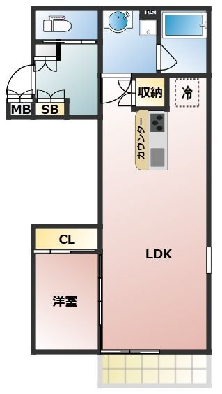 リファインド武庫川Ⅱの間取り