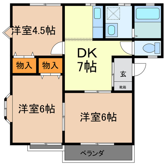 【間取り】 | コーポミストラルⅡ