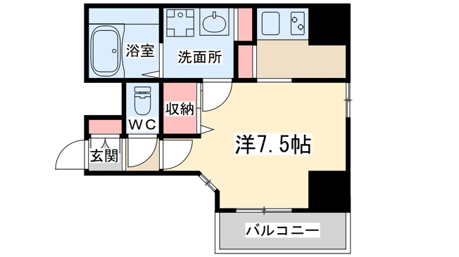 【間取り】 | ジュネーゼグラン天満