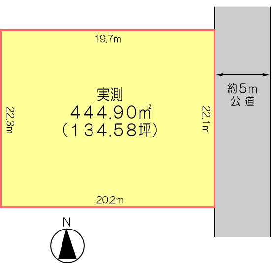 北本市宮内５丁目　売地の土地図