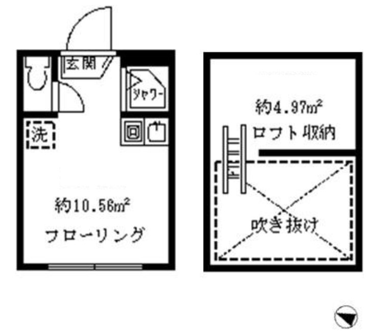 ソフィアハープ【家具家電付き】の間取り|敷金礼金ゼロ☆初期安☆家具付き☆