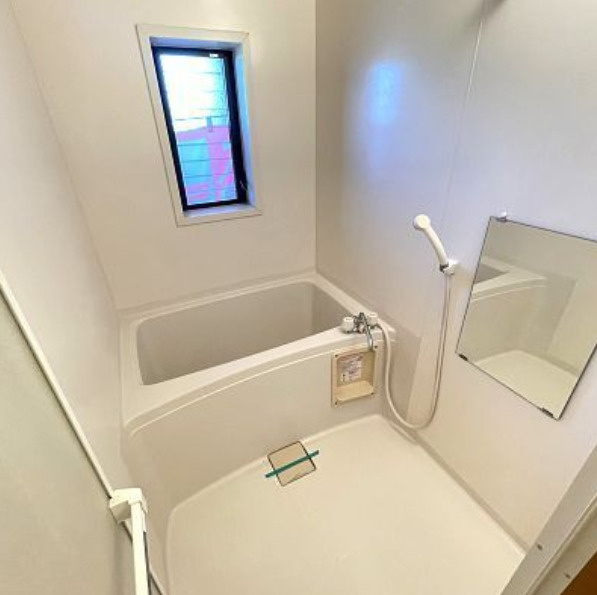熊本市北区清水東町のアパートの浴室