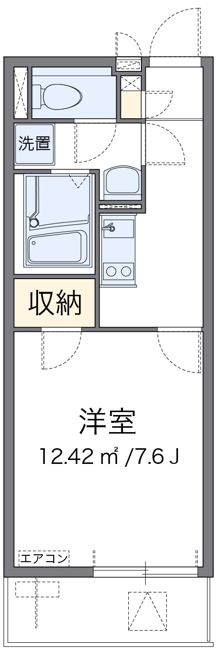山栄ハイツの間取り