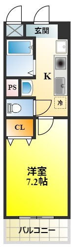 メルローズ二色ノ浜の間取り