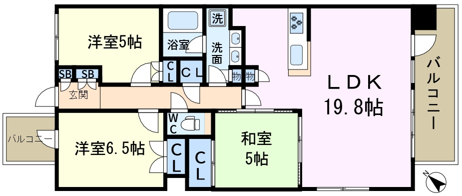 アデニウム新小岩の間取り