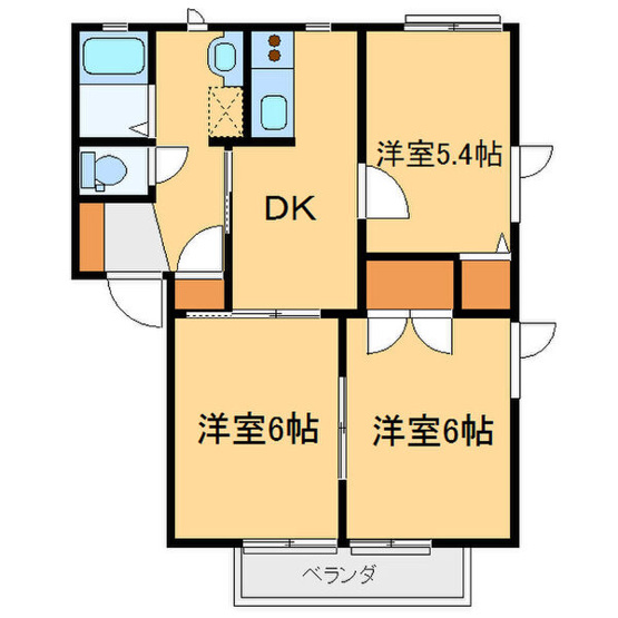 【間取り】 | ヴィラ八幡Ⅽ