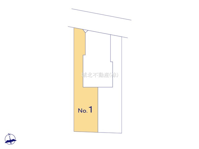 杉並区阿佐谷北6丁目 全3棟1号棟|土地面積/80.29㎡建物面積72.39㎡の1LDK+Sの新築戸建。
伸びやかな北側3.8ｍ公道に面する建物です