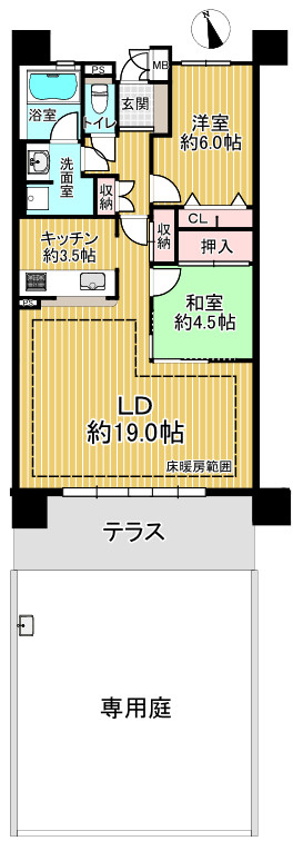 グラン・コート小牧原の間取り