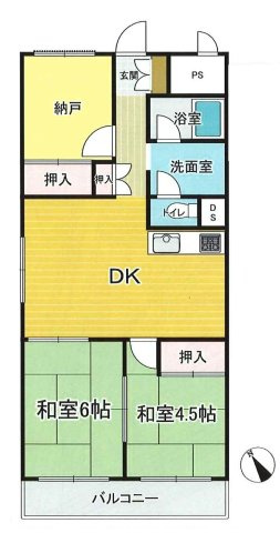 【間取り】 | パレスハイツ京橋